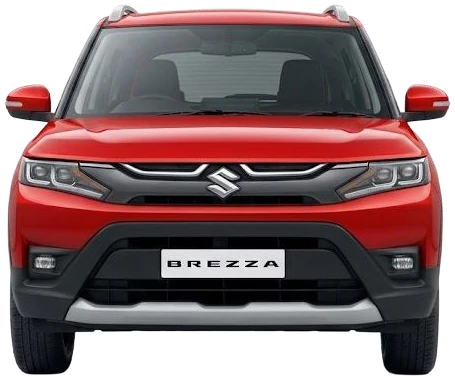 Red compact SUV freshly washed